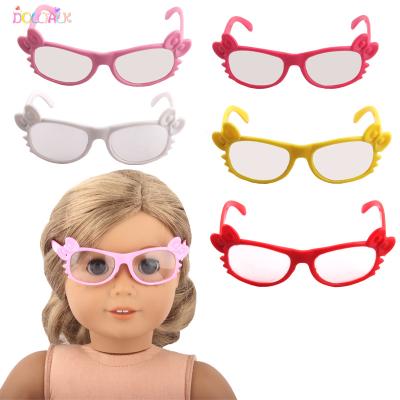 China 18 Inch American Toy Accessories Doll Toy Amazon Newest Arrival Hot Selling Cartoon Sunglass Doll for sale