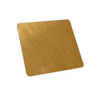 China Plancha de acero inoxidable decorativa de patrón de madera de cuatro pies en venta