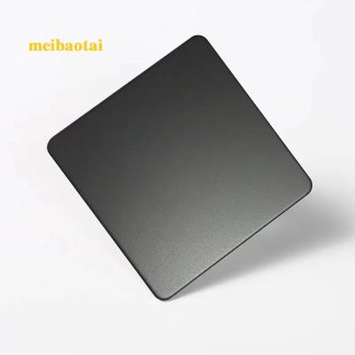 China Black color Standard Bead Blasted stainless steel color sheet decoaration plate à venda