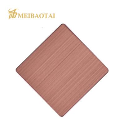 Chine norme de Rose Gold gigaoctet de feuille d'acier inoxydable de délié de 1000x2000mm à vendre