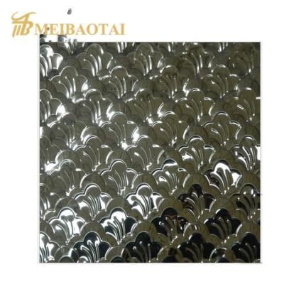 China Golden Black Polished Embossed Stainless Steel Sheet Popular Pattern for sale