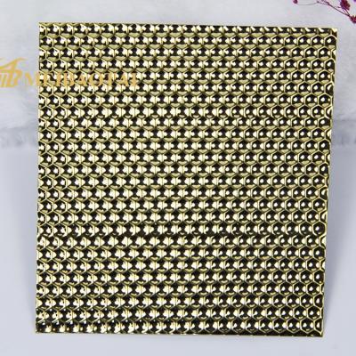 China Hexagon Goud Geplateerd Roestvrij staalblad 10ft Lengtetisco Materiaal Te koop