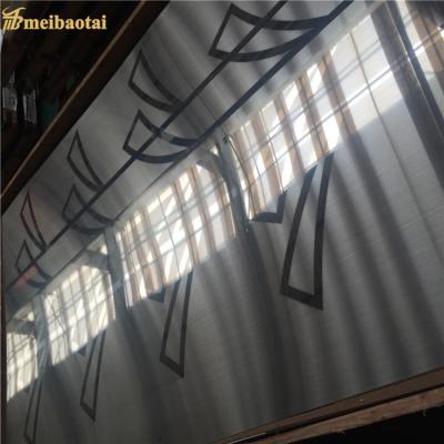 China 304 Etched Elevator Decoration Stainless Steel Sheet Size 4X8 4X10 Feet for sale