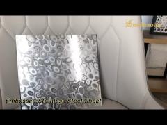 Flat Embossed Stainless Steel Sheet 304 Slit Edge Silver For Wall Cladding