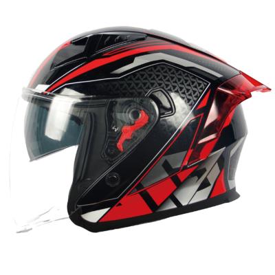 China Half Face Helmet ABS Material Open Face Helmet Motorcycle Design Pattern Personality for sale