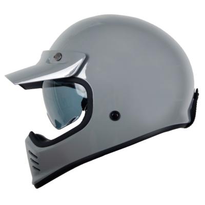 China Retro Vintage Helmet Motorbike Full Face Helmets Safety Motorcycle Helmet Unisex Detachable ABS for sale