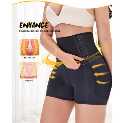 China Antibacterial Women's Mid Thigh Waist High Slimming Shapewear Shorts Tummy Control Jumpsuit Butt Lifter Panties Body Shaper for sale