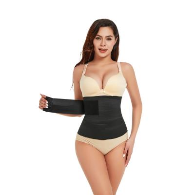 China Hot Sale Breathable Elastic Band Belly Wrap For Women Flat Waist Trainer Dolly Stomach Belt Weight Loss Belly Body Shaper for sale