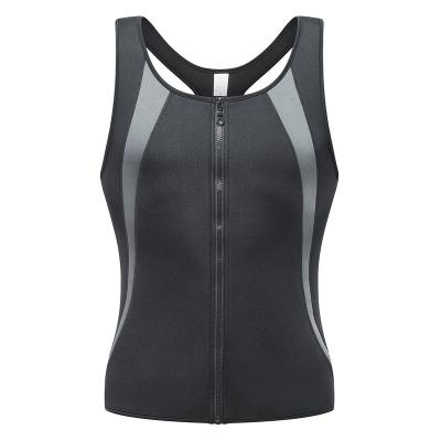 China Breathable Sports Mens Vest Waist Corset Sweatshirt Fitness Tone Sleeveless Vest for sale