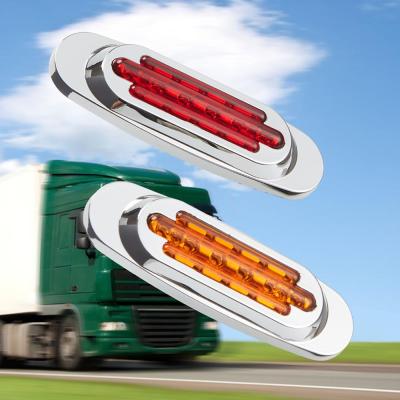 China As Picture 1 Pair 16 LED Car Side Beacon Lights Clearance Lamp For 12V 24V Automobiles Truck Trailer Red Yellow White for sale