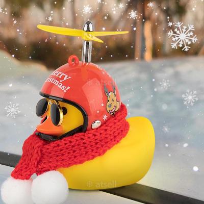 China Little Yellow Wind-breaking Wave-breaking Duck Duck Car Decoration Accessories Winter Car Decor Goods Broken Wind Helmet Luxury Gift for sale