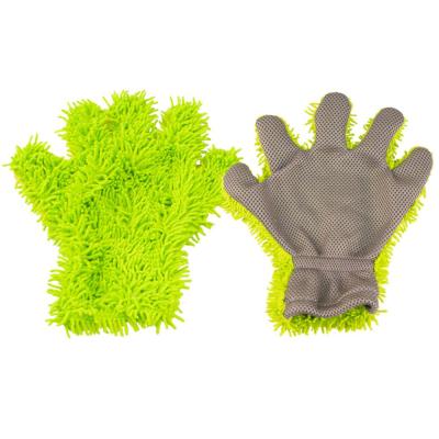 China Double Sided Chenille Washing Hand Gloves Car Window Dust Cleaning Glove Household Cleaning Towel Kitchen Accessories As Picture for sale