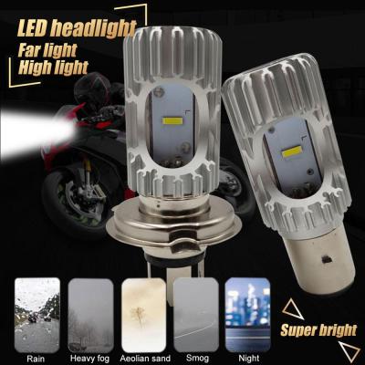 China 1Pc 6500K 20W H4 LED Bulb Motorcycle Headlight HS1 BA20d Led Super Brightness 2500LM LED Motorcycle Fog Light 12V Motorcycle Accessories 310177 for sale