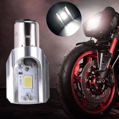 China Led Motorcycle Headlight Scooter Bulb H6 Ba20d 6000k 2500LM 12W Light ATV Moto Motorcycle Accessories Fog Lamp Universal for sale