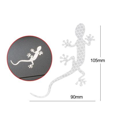 China Fashion Reflective Car Sticker Safety Warning Car-styling Bumper Strip Car Sticker Mark Auto Decor Gecko Reflective for sale