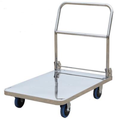 China High Quality Industrial Heavy Duty Trolley Hand Foldable Airport Ground Support Equipment Trolley Platform Truck for sale