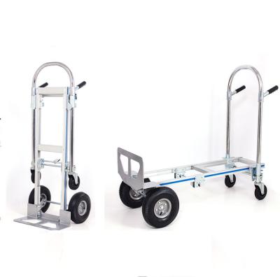 China Handcart 3 in 1Aluminum Hand Truck Cart 770lbs Capacity Convertible Utility Cart for sale