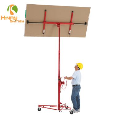 China Building Material Shops 11ft Drywall Panel Crane Rolling Plasterboard Ceiling Used Drywall Panel Lift for sale