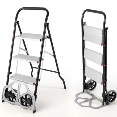 China Folding Ladders Ready To Board High Quality Steel 2 In Truck Hand 1 Folding Ladders for sale