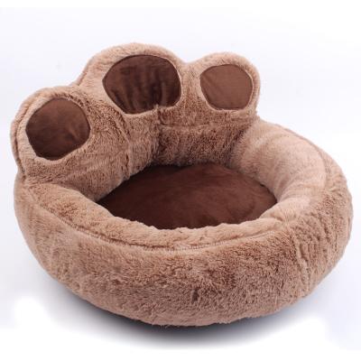 China Nest Material Paw Kennel For Cat Cute Puppy Sofa Beds For Dogs Viable Dog Warm Bed Winter Soft Cat Pet Accessories for sale