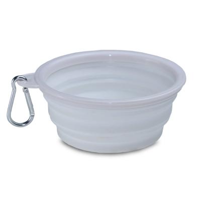 China Non-automatic Collapsible Expandable Cup Dish For Cat Food Water Feeding Portable Travel Bowl Band Folding Pet Bowl for sale