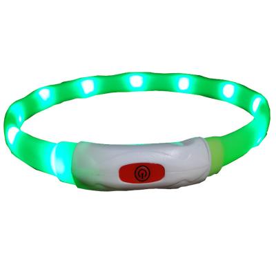 China Lights Pampers LED Lamp LED Light Walking Collar LED Light Up Collar USB Pet Dog Collar Light Up Charging Collar for sale