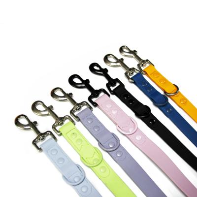 China Dogs Pet Products Waterproof Soft Leash Ultra-comfort PVC Dog Leash With Metal Hook for sale