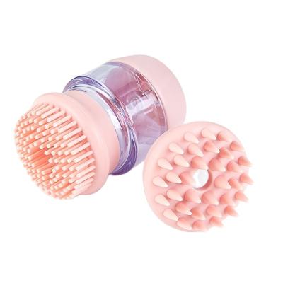 China Viable Head Multi-Function Dog Double Head Massage Brush Double Head Dog Massage Silicone Comb Pet Beauty Cleaning Brush for sale