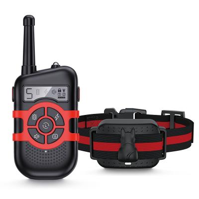 China ABS Plastic+Fabric+Silicone Dog Training Equipment Anti-bark Rubber Remote Control Collar for sale