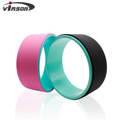 China ABS/PC Wheel Ningbo Virson Factory Different Colors Yoga Equipment Wheel Yoga Band Surface+Wholesale Wheel for sale