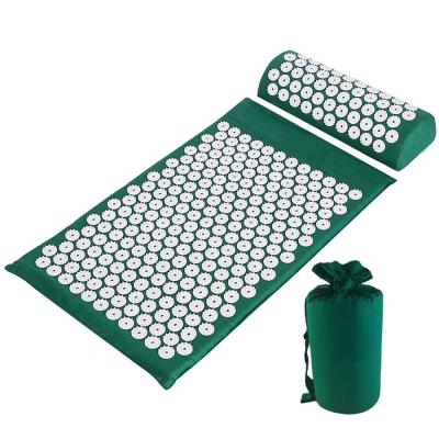 China Body Yoga Products Relieve Pain Spike Massage Acupressure Stress Shakti Mat and Pillow Set for sale