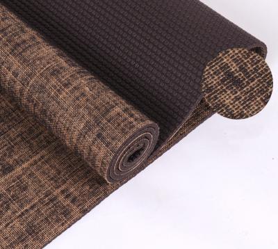 China Special Professional Eco-Friendly Jute Virson PVC Jute Yoga Yoga Mats for sale