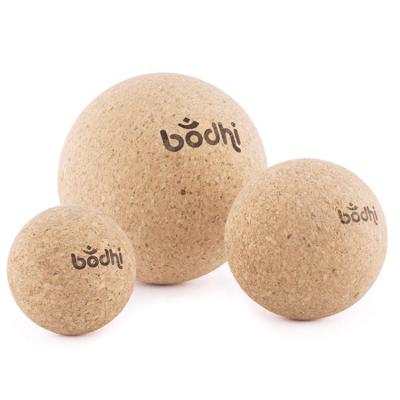 China Newcomers Logo Eco Friendly Myofascial Release Custom Made Cork Yoga Massage Ball Natural Cork Natural for sale