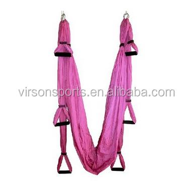 China Adult Virson-Anti-Gravity Yoga Hammock Aerial Swing Yoga Set With Stretch Strap for sale