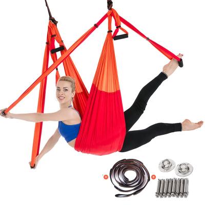 China 6 Handle Yoga Swing Adult High Quality Nylon Anti-Gravity Flying Aerial Hammock for sale