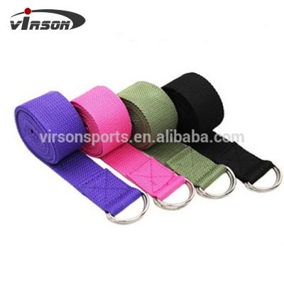 China China Woven Lightweight Yoga Strap, Elastic Yoga Band, Yoga Stretch Strap With Customized Logo for sale