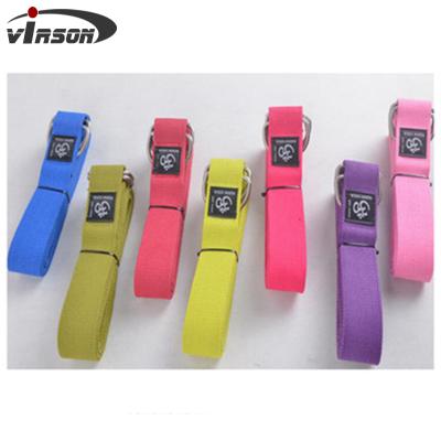 China Lightweight Fitness Cotton Pilates Yoga Stretch Band Yoga Elastic Strap for sale