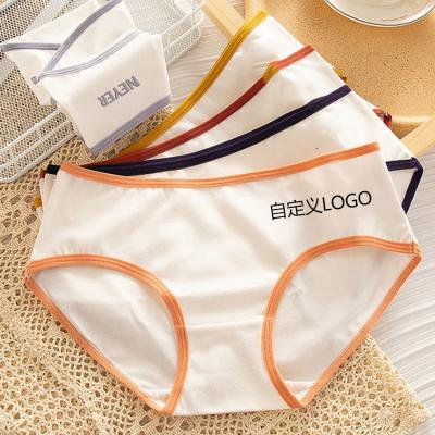 China Customized 100% Japanese LOGO border e-commerce modal Japanese students in size cute ladies triangle underwear wholesale for sale