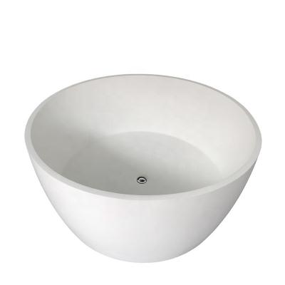 China PAGE eco-friendly artificial stone around solid outdoor bathtub made up of small freestanding bathtubs for sale