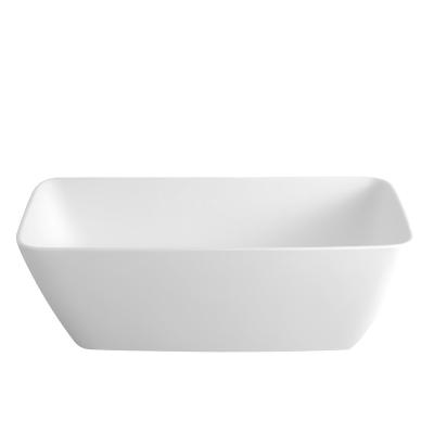 China Eco-friendly Caststone PG Wholesale Price Modern White Matt Solid Surface Bathroom Bathtub Freestanding Bathtub for sale