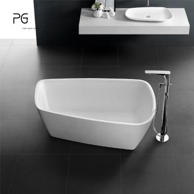 China New Design PG Caststone Square Stone Eco-friendly Modern Artificial Freestanding Compound Stone Bathtub Sanitary Ware for sale