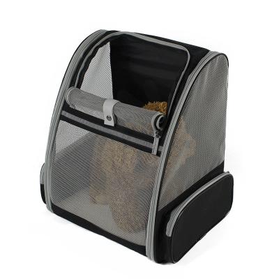 China Oxford Pet Bag Outlet Carry Bag Breathable Dog Backpack Mesh Pet Travel Backpack for sale