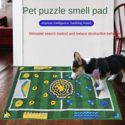 China Polyester 2020 New Pet Supplies Smell Blanket Dogs and Cats Smell Mat Educational Pet Bite Toy Pet Protection for sale