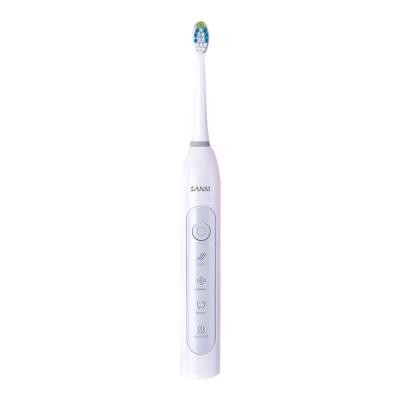 China Inductive Charging By DC 5V Charger Base OEM ODM Smart Tooth Cleaner Smart (USB Connector) Charging Profesional Soft Adult Electric Toothbrush for sale