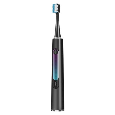 China Used for 60 days as fully charged by 4-7 hours. Cordless rechargeable black smart electric toothbrush for adult use for sale