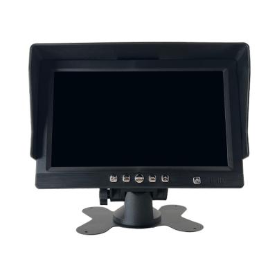 China 7 Inch Quad View RGB Camera Backup System 4 Split Screen Show HD 1080P Monitor With DVR Recording for sale