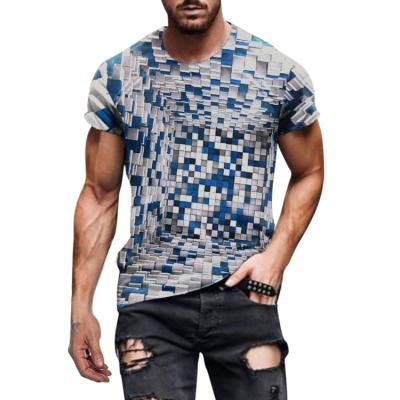 China High Quality Mens Summer Streetwear Oversized Pocket Short Sleeve Digital Anti Shrink Printing T-shirt for sale