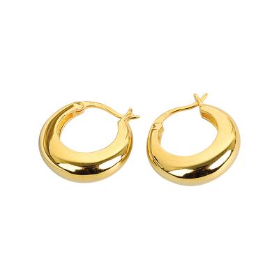 China FASHIONABLE 18K gold plated new fashion earrings set temperament simple geometric circle earrings female wild for sale