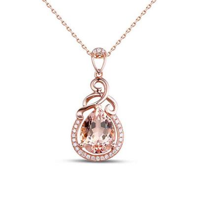 China Romantic Rose Crystal Rose Gold Clavicle Chain Necklace for Women for sale