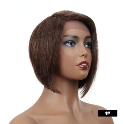 China Star Fashion Hair Wigs Short Ombre Hair T Part Loose Straight Lace Front Wigs Color for sale